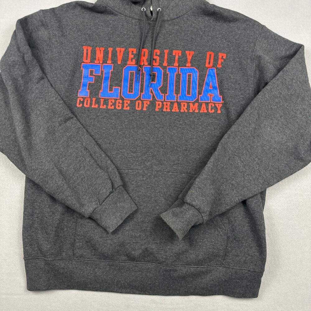 Florida Gators Hoodie Men Medium Gray Champion NCAA Football Sweatshirt M - Picture 3 of 8